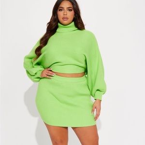 2 Piece Sweater Skirt Set